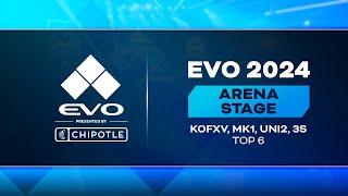 Evo 2024 Presented By Chipotle Day 2 Top 6 KOFXV MK1 UNI2 3S [upl. by Langston]