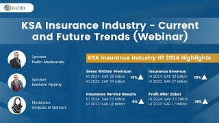 KSA Insurance Industry Trends amp Analysis Webinar 2024  Expert Insights [upl. by Annaeoj852]