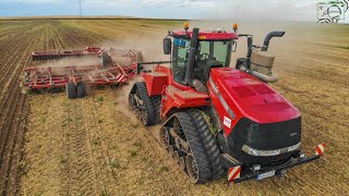 692PS bei der Bodenbearbeitung Case IH Quadtrac 620 Horsch Terrano 12 FM EU Horsch Optipack 12AS [upl. by Kuehnel]