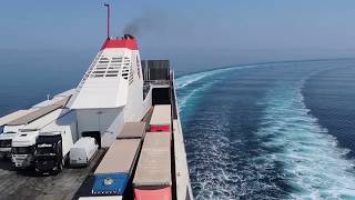 FERRY RIDE  PATRAS GREECE TO BARI ITALY  SUPERFAST FERRIES [upl. by Aelyk]