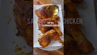 Sazon Baked chicken  recipe wwwtheglamkitchencom bakedchicken sazon chickendinner [upl. by Rehpinej]