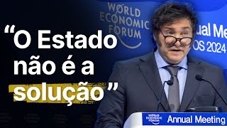 Discurso HISTÓRICO de Javier MILEI no Fórum Econômico Mundial [upl. by Kelwin]