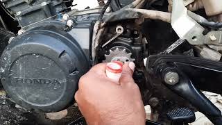 How to Replace Jointless chain sprocket kit of HONDA SP 125PART 2 [upl. by Savinirs410]