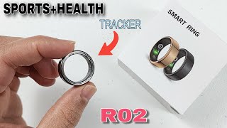 SMART RING R02  HEALTH AND SPORTS TRACKER unboxing [upl. by Quincey]