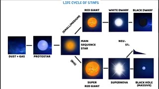 The Life Cycle Of Stars How Stars are Formed and Destroyed nebula supernova white dwarf black dwarf [upl. by Hillery]