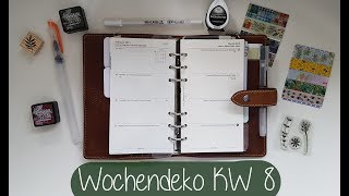 Filofax Wochendeko KW 8 [upl. by Robb]