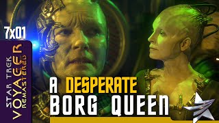 A Desperate Borg Queen  Janeway Confrontation 🖖 Star Trek Voyager Remastered 7x01 quotUnimatrix Zeroquot [upl. by Avitzur]