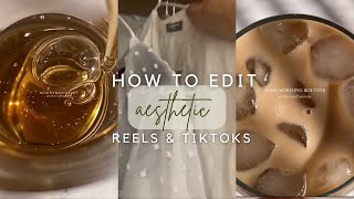 How i make aesthetic instagram reels amp tiktok in CapCut [upl. by Otxis396]