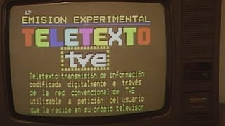 La llegada del TELETEXTO a Televisión Española [upl. by Prudie]