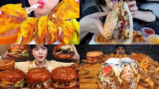 ASMR Fast Food Mukbang compilation 23  Fast Food Asmr  Satisfying eating sounds [upl. by Proudman]