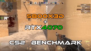 Best CPU for CS2 Ryzen 7 5800X3D  RTX 4070 1080P Competitive settings 16Players DeathMatch [upl. by Nager]