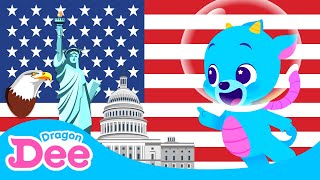 Countries of the World Song 🌏 🎵  Sing amp Learn with Dragon Dee  Nursery Rhyme amp Kids Song [upl. by Llennor]