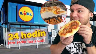 24 hodín jem IBA Jedlo z LIDLU  celý deň fail [upl. by Okorih]