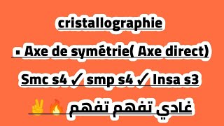 cristallographie • Axe de symétrie • Axe direct [upl. by Ahsit]