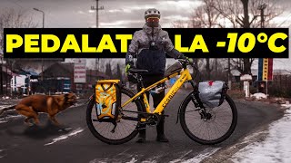 Alergat de caini cod portocaliu si pedalat la 10°C  PE BICICLETA PANA LA MARE [upl. by Yaron403]