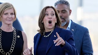 Kamala Harris’s bizarre gaffe during Hurricane Milton emergency briefing [upl. by Eniahpets]