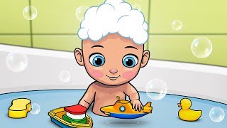 Bath Song  Splish Splash  Kidz Area Nursery Rhymes [upl. by Allets]