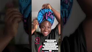 Quick Ankara Headwrap Tutorial ankara tutorial [upl. by Ahidam]