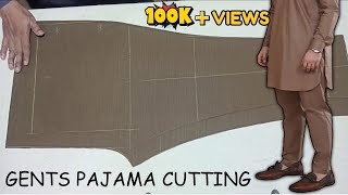 Gents Pajama Cutting with L Scale Theory  Step by Step Mens Pajama Cutting  Genius Tailors [upl. by Enaht]