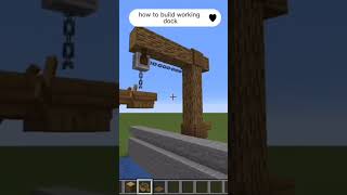 Working boat dock 😁 minecraft minecraftshorts viralvideo [upl. by Kristie]