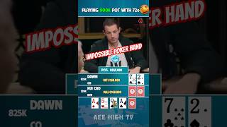 Craziest poker hand youve ever seen 🥶 poker pokerhighlights [upl. by Amron702]