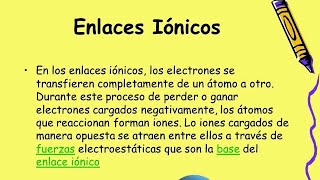 Enlaces Iónicos y enlaces Covalentes Diferencias y Semejanzas [upl. by Dorrahs]