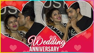 Gurmeet Choudhary KISS Debina Bonnerjee And Celebrate Marriage Anniversary On Valentines Day [upl. by Delamare]