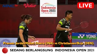 🔴LIVE Streaming PraveenMelati INA vs ChristiansenBoje DEN Indonesia Open 2021  Langsung MNCTV [upl. by Wang]