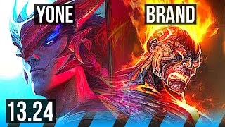 Yone vs Brand gameplay [upl. by Eednak]