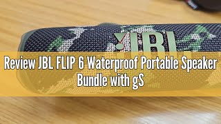 Review JBL FLIP 6 Waterproof Portable Speaker Bundle with gSport Carbon Fiber Case Black [upl. by Reivazx721]