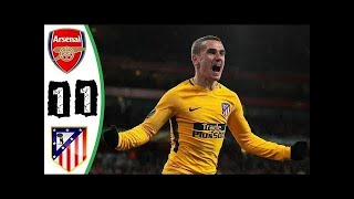 Arsenal vs Atletico Madrid 11  Resumen  Highlights Extended 27 April 2018 [upl. by Zicarelli]