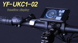 YFUKC1 colorful display with waterproof and standard connector for Electric Bike [upl. by Daphne161]