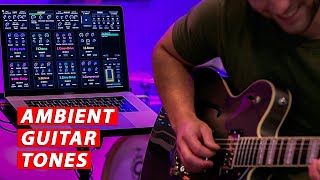 Ambient Swells and Shimmer  Sunday Guitar Tones Demo MainStage Guitar Rig [upl. by Sivrup]