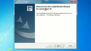 Installing ZoomText 10 [upl. by Longan406]