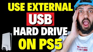 How to use External USB Hard Drive on PS5 [upl. by Otinauj]