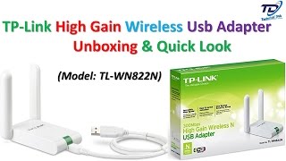 TP Link High Gain Wireless Usb Adapter Unboxing amp Quick Look  Model TLWN822N [upl. by Scotney296]