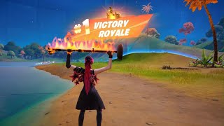 NEW HORNGLASSES OFF HEXED HAZE SKIN IN FORTNITE PS5  A VICTORY ROYALE WIN SOLO [upl. by Gilleod]