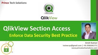 QlikView Tutorial  Security best practices with Section Access [upl. by Ykciv859]