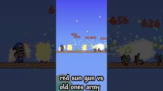 Terraria  Red Sun Gun vs Old ones army shorts terraria [upl. by Cavan415]