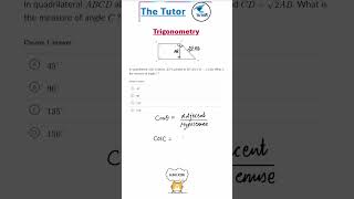 How to find missing angle using trigonometry 📐 [upl. by Ruscio]