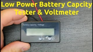 Low Power Battery Capacity Tester amp Voltmeter [upl. by Delfeena]