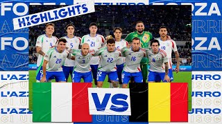 Highlights ItaliaBelgio 22  Nations League 202425 [upl. by Eckblad]