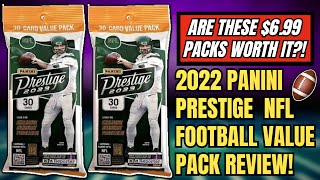 2023 PRESTIGE FOOTBALL VALUE PACK REVIEW🏈 ARE THESE 699 PACKS WORTH IT🤔 [upl. by Ennirok]