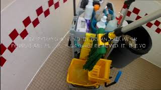 Custodian Training School bathroom cleaning tips [upl. by Assirroc]