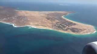 Transavia Landing Sal  Cabo Verde  Kaapverdië full island view [upl. by Krasnoff]