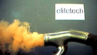 Nissan RB26DETT twin turbo pipe  flow test by Elitetech Automotive [upl. by Mord948]