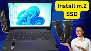 M2 SSD Installation in laptop  How to install SSD at home [upl. by Kcirdde]