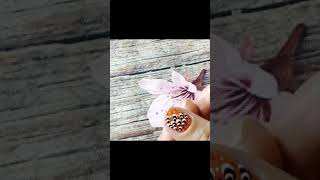 Easy nail with cotton bud naildesign nails nail nailart [upl. by Berti320]