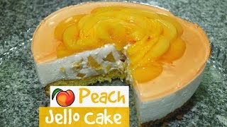 PEACH JELLO CAKE RECIPE  EMS BAKING [upl. by Ekaj184]