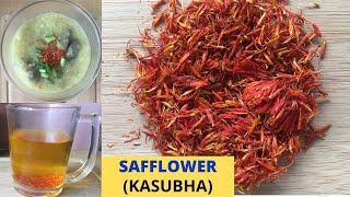 SAFFLOWER –Carthamus tinctorius  HEALTH BENEFITS OF SAFFLOWER OR KASUBHA Tagalog  Safflower tea [upl. by Ycnalc]